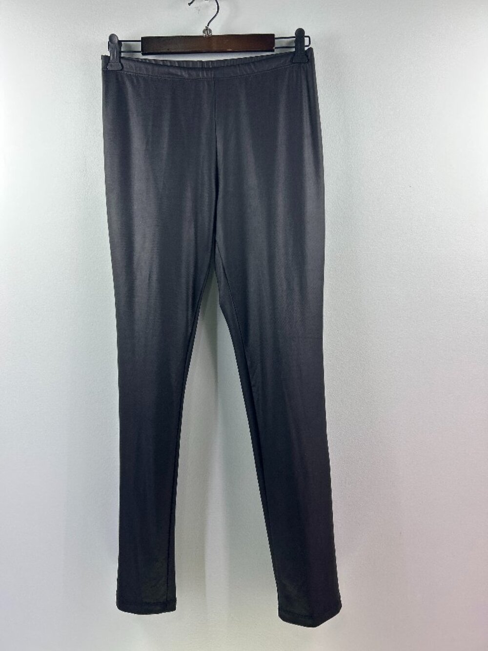 Faux Leather Leggings Black High Waist Stretch Pants